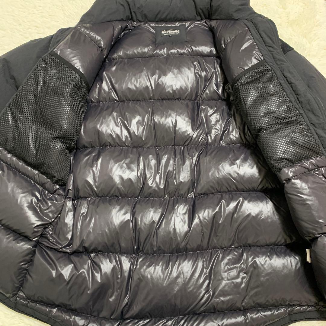 【ワイルドシングス】メンズ　モンスターパーカー　ダウンジャケット　黒　Ｌ