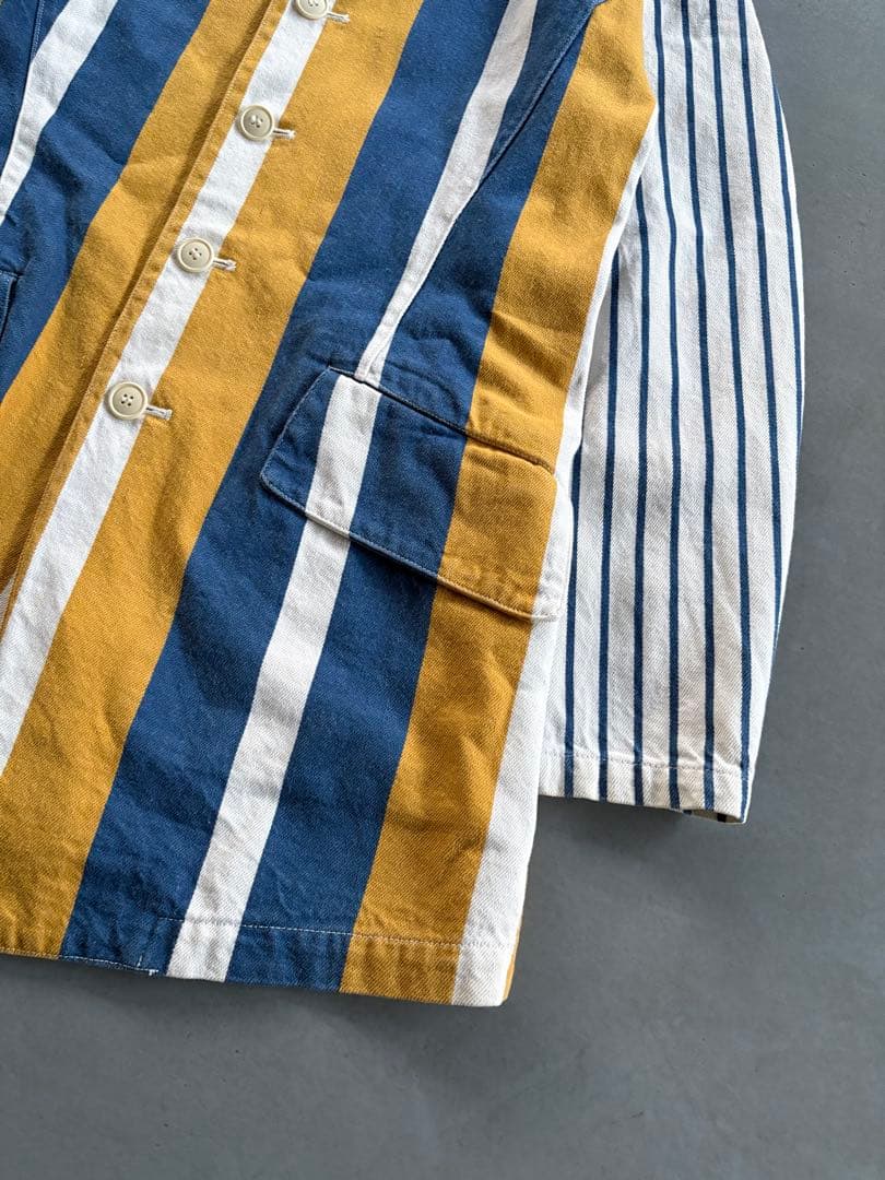 1980s I.S ISSEY MIYAKE マルチストライプ フードジャケット