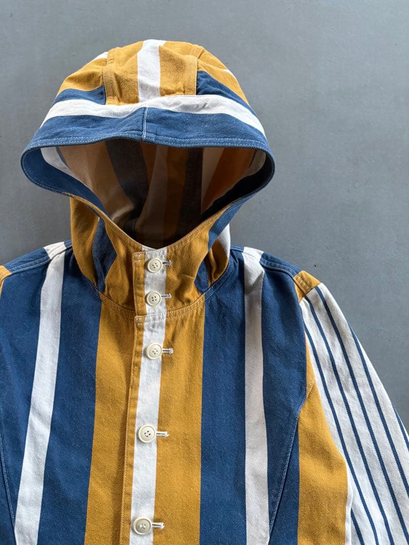 1980s I.S ISSEY MIYAKE マルチストライプ フードジャケット