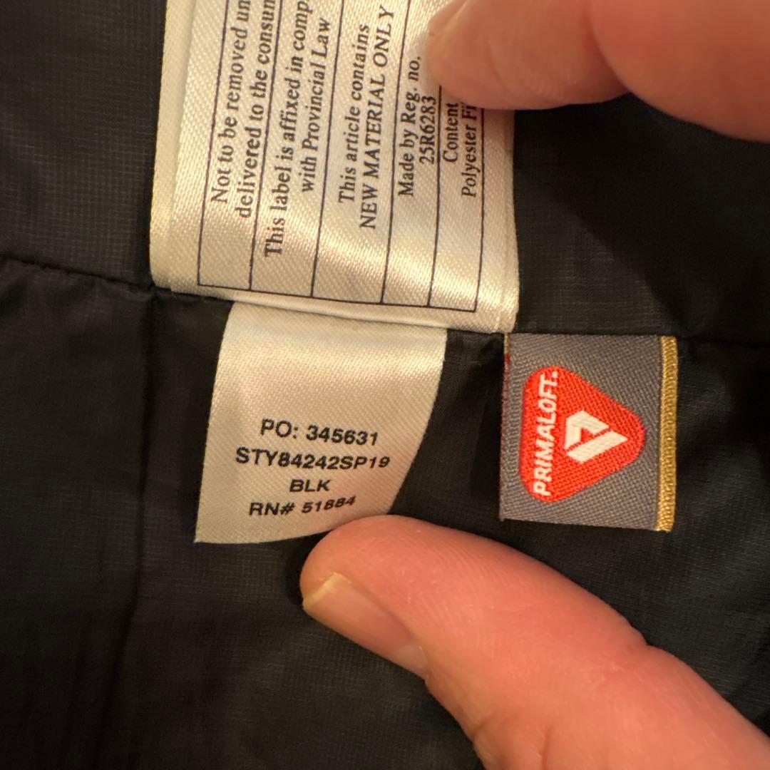 patagonia ブラック キルティングベスト