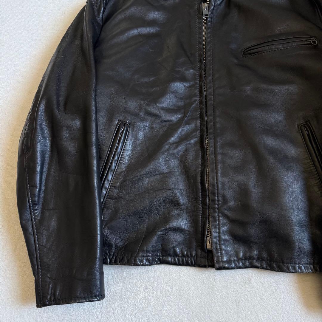 Schottレザージャケット ブラック ボアライナー付属 44