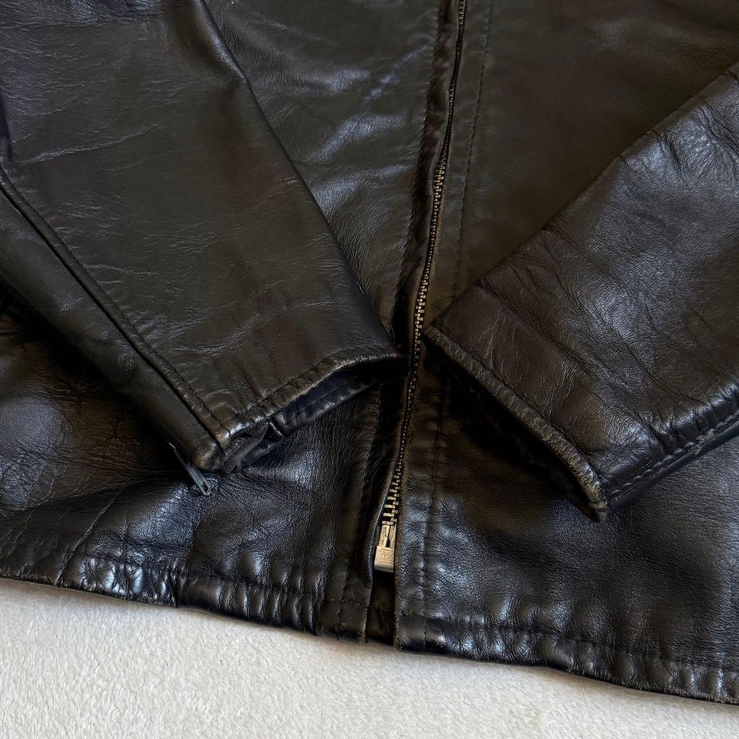 Schottレザージャケット ブラック ボアライナー付属 44