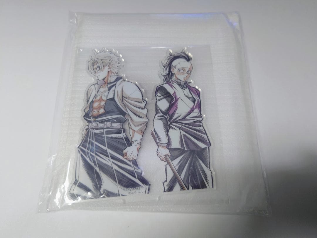 鬼滅の刃 柱稽古編 リアルタイムカフェ 「実弥と玄弥」 背景付きアクリルスタンド