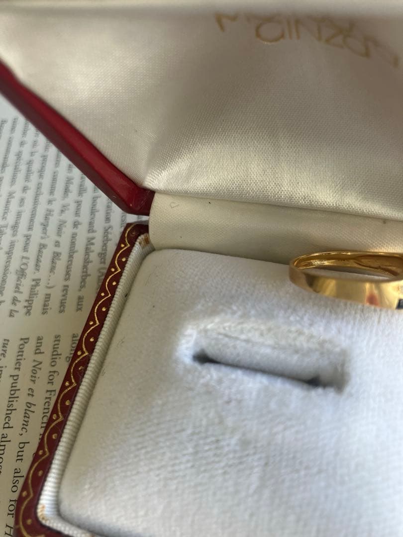 k14金とメレダイヤ　リング　日本製　日本デパートで購入。未使用品