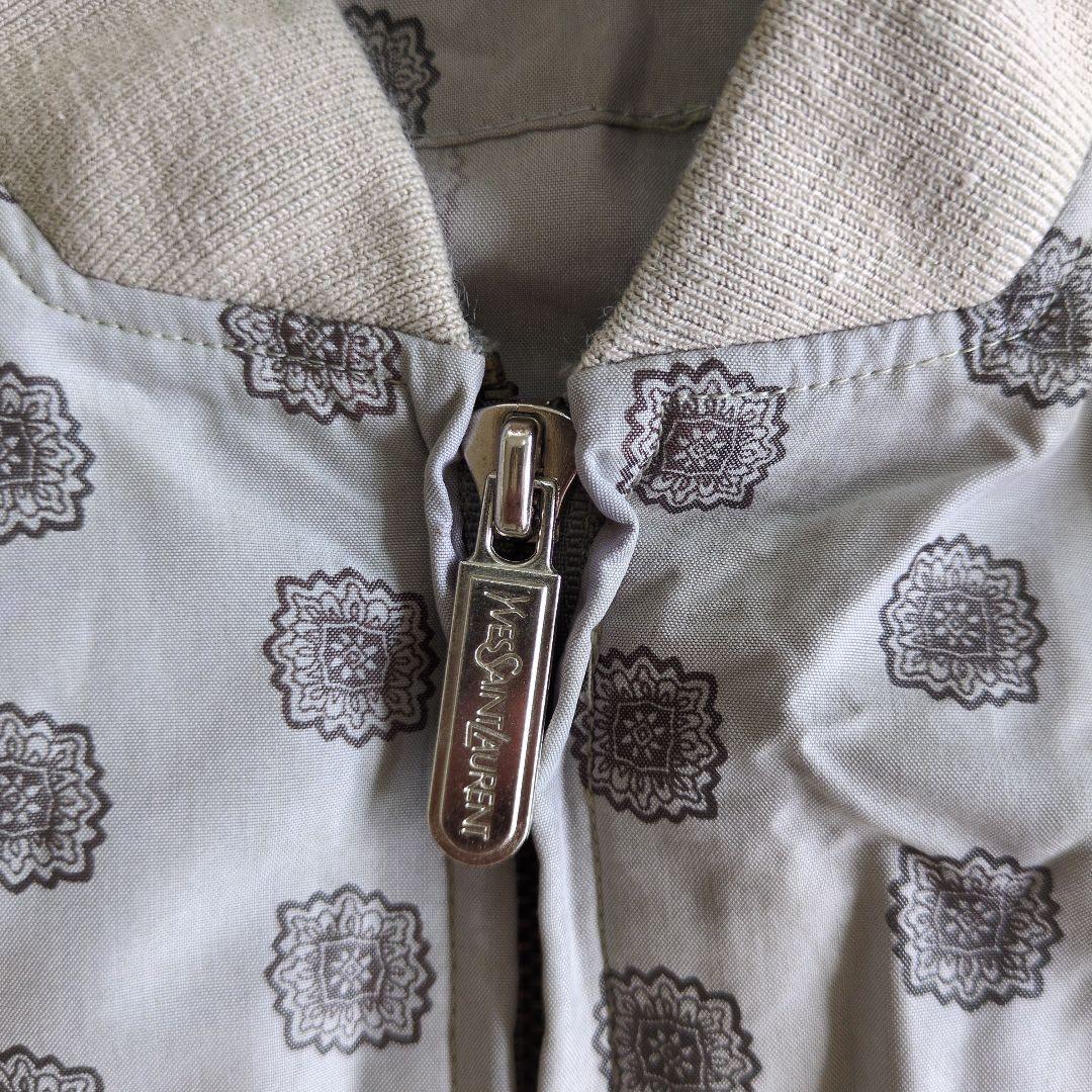 イヴサンローラン コットンジャケット　スイングトップ　総柄　ブルゾン