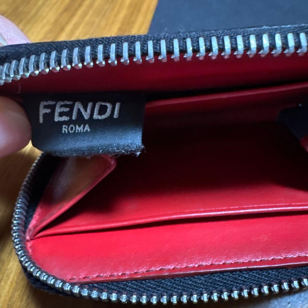 正規品　FENDI フェンディ モンスター バグズアイ 小銭入れ　レザーブラック