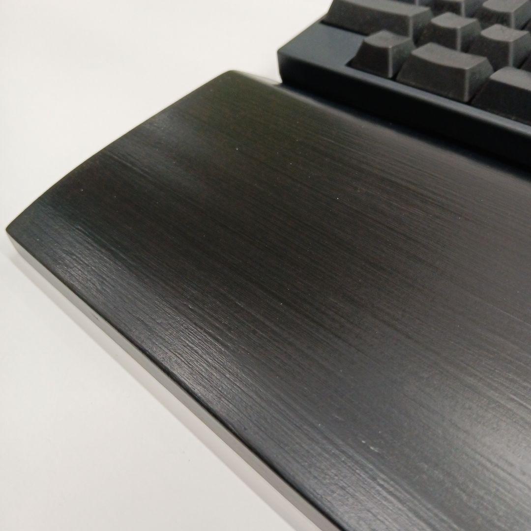 パイン集成材HHKB Studio用 手作りパームレスト兼キーボードルーフ シ漆