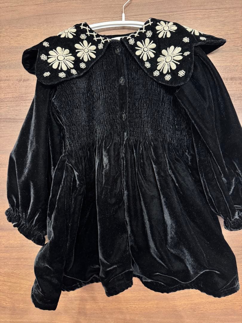 Bonjour diary ボンジュール ベルベット チュニック ワンピース