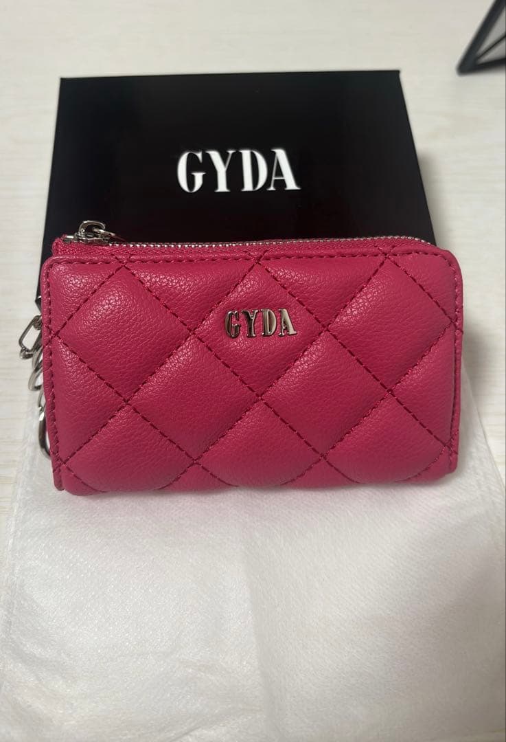 GYDA キーケース ピンク キルティング