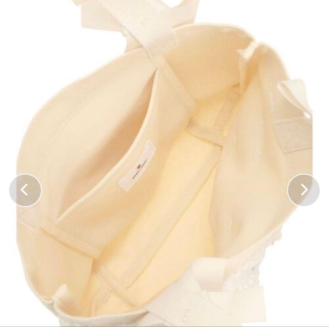 merry jennyマロンクリームミニトートピンク