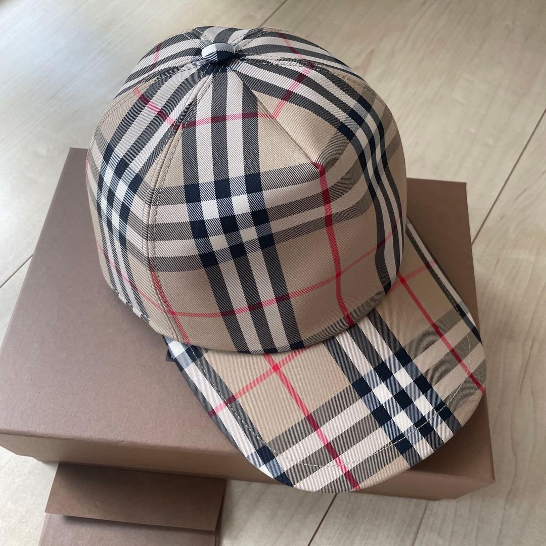 Burberry チェック柄 ベースボールキャップ 美品