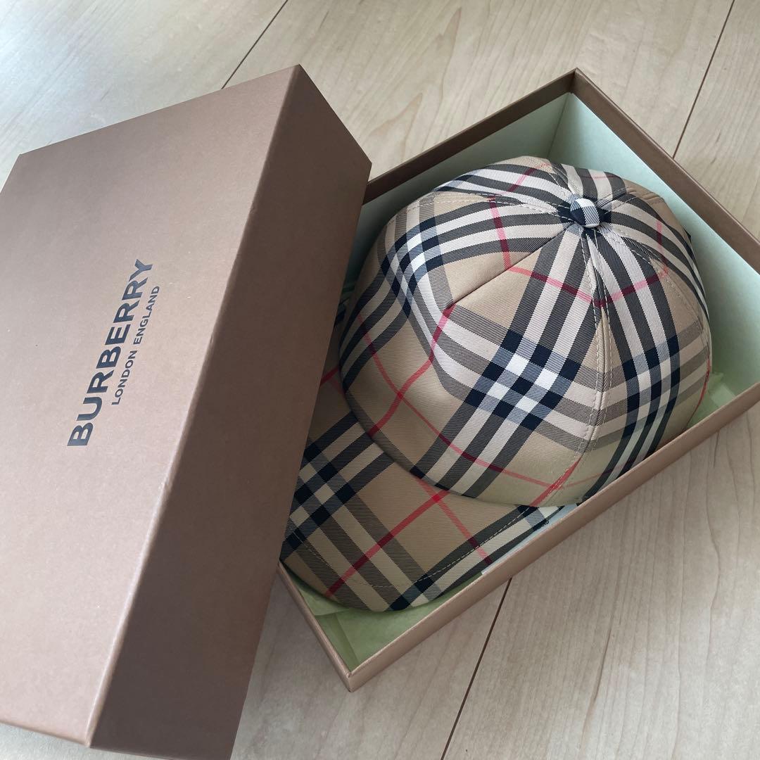 Burberry チェック柄 ベースボールキャップ 美品