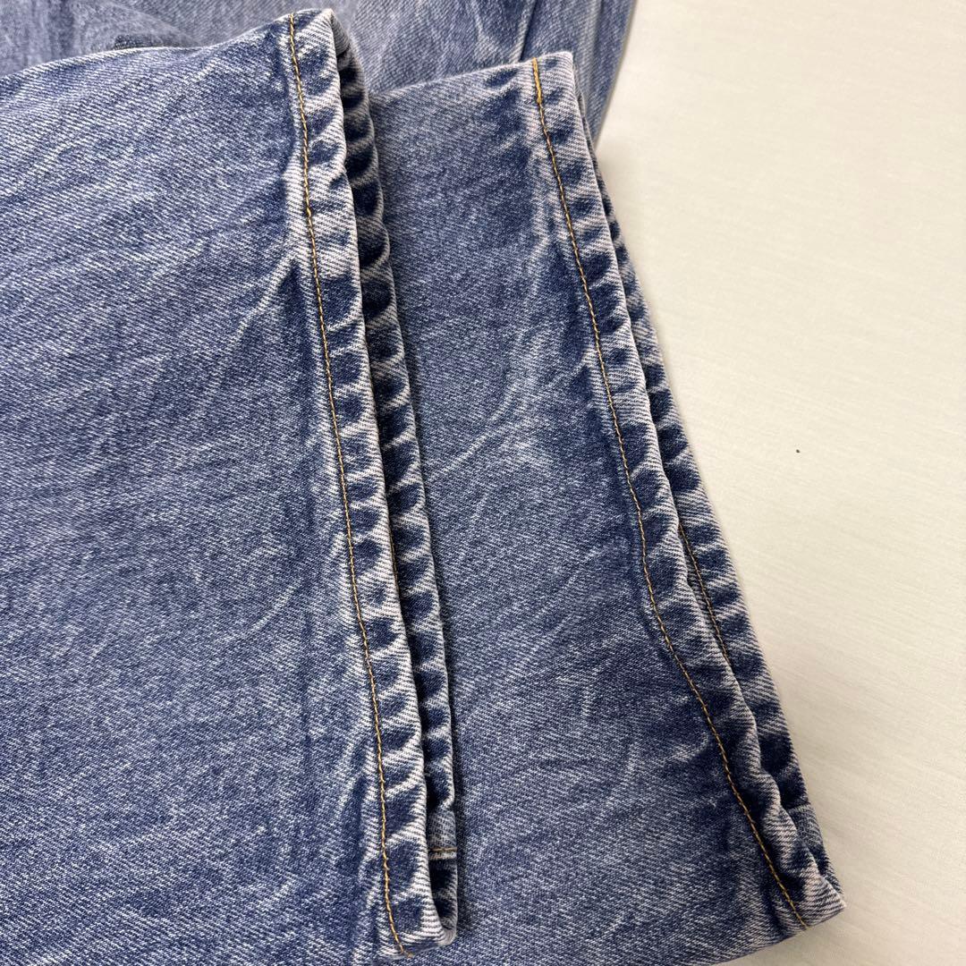 ウィムガゼット　センタープレスワイドデニム　36