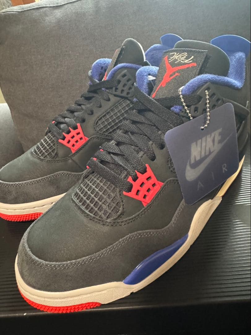 こ*る様 Nike Air Jordan 4 ブラック/レッド/ブルー