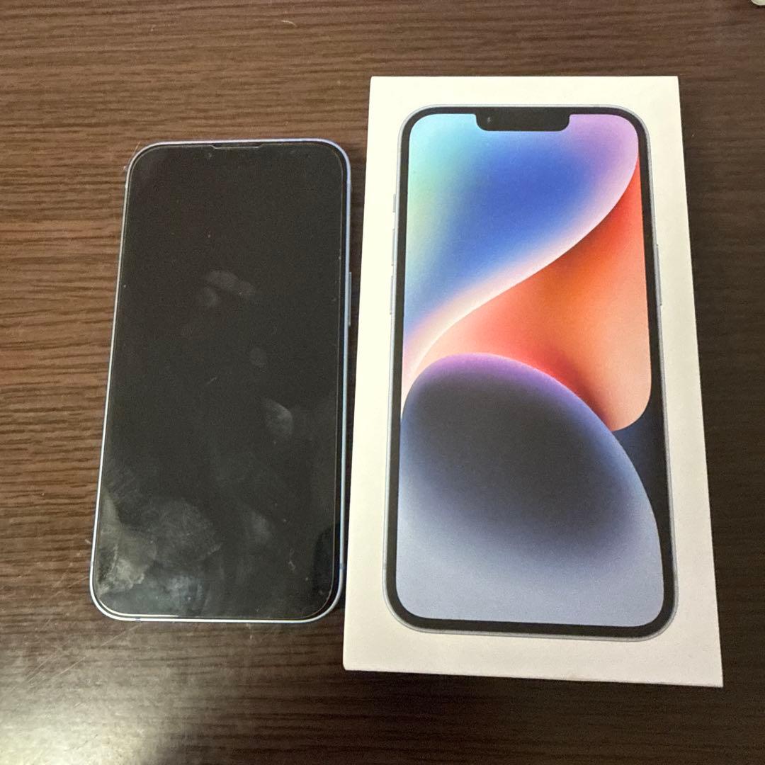 【週末値下げ】Apple iPhone 14 ブルー 128GB 本体