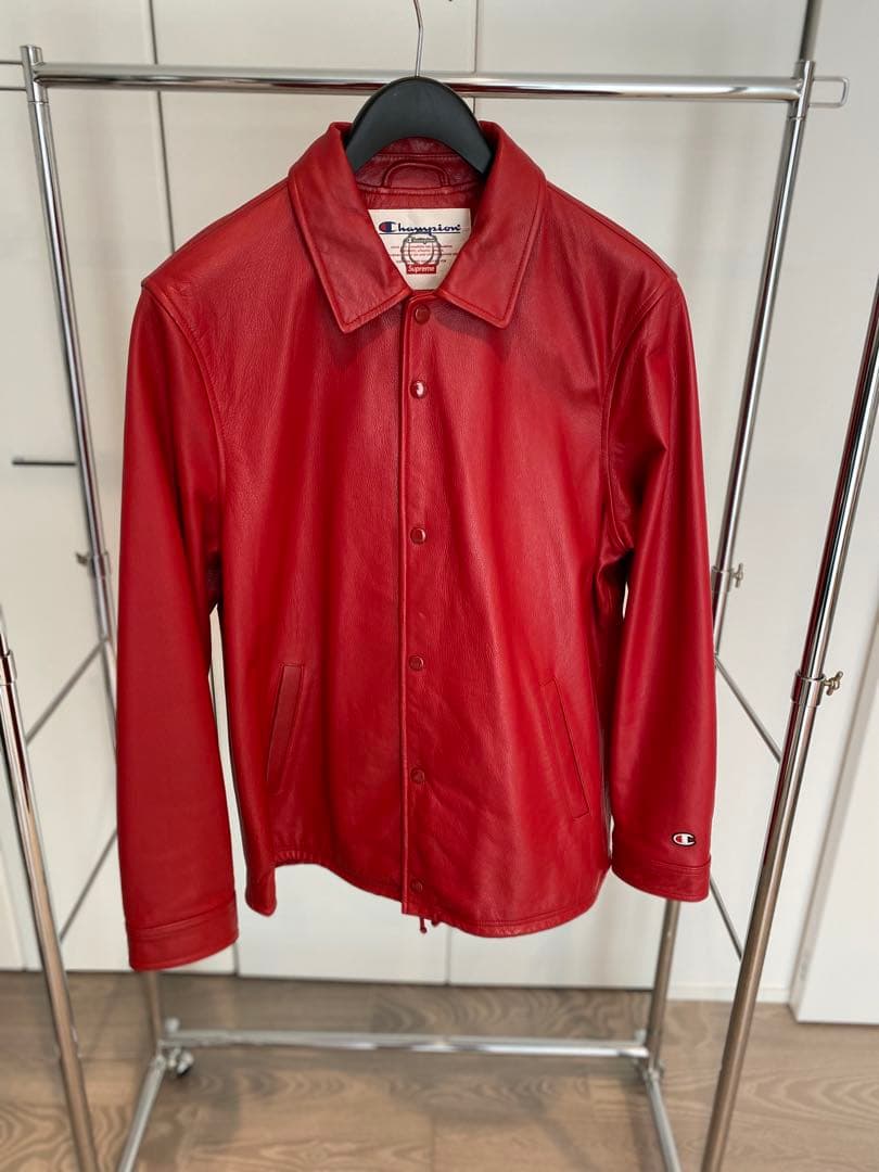 ジャケット・アウター Supreme Champion Leather Coaches Jacket