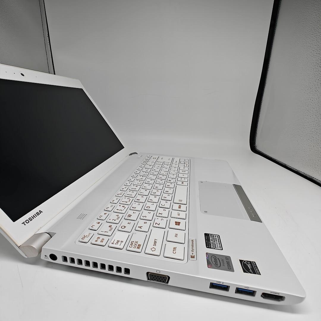 【東芝】R83 高性能i7 新品SSD256GB 8GB ホワイト ノートPC