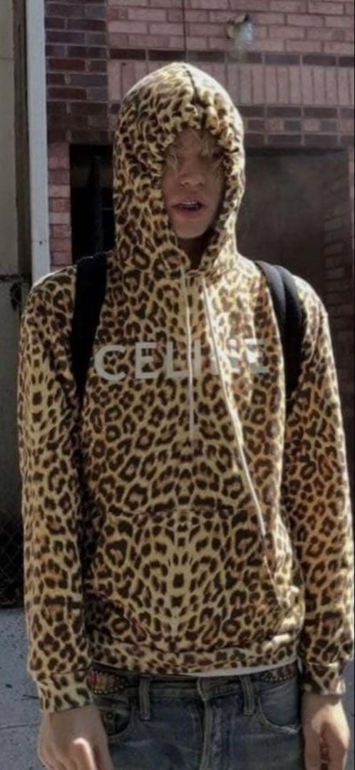 CELINE 21SS レオパード　パーカー　エディ期