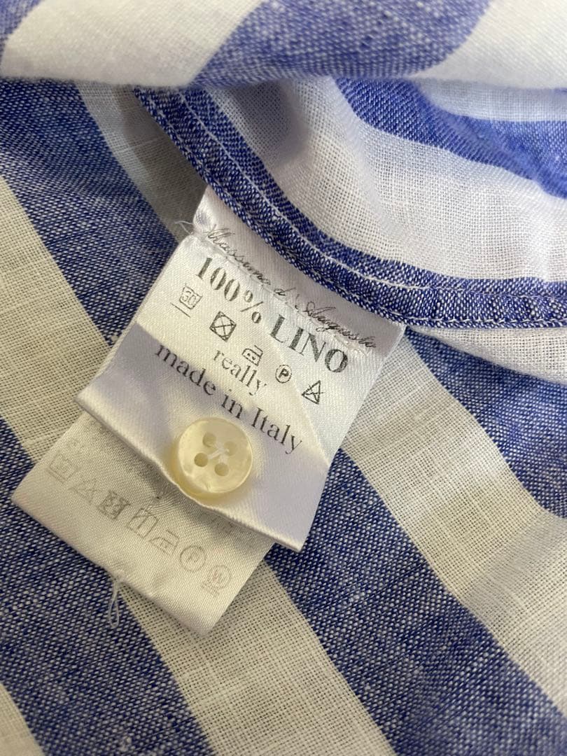 Massimo d'Augusto カプリシャツ リネン 麻 マッシモダウグスト