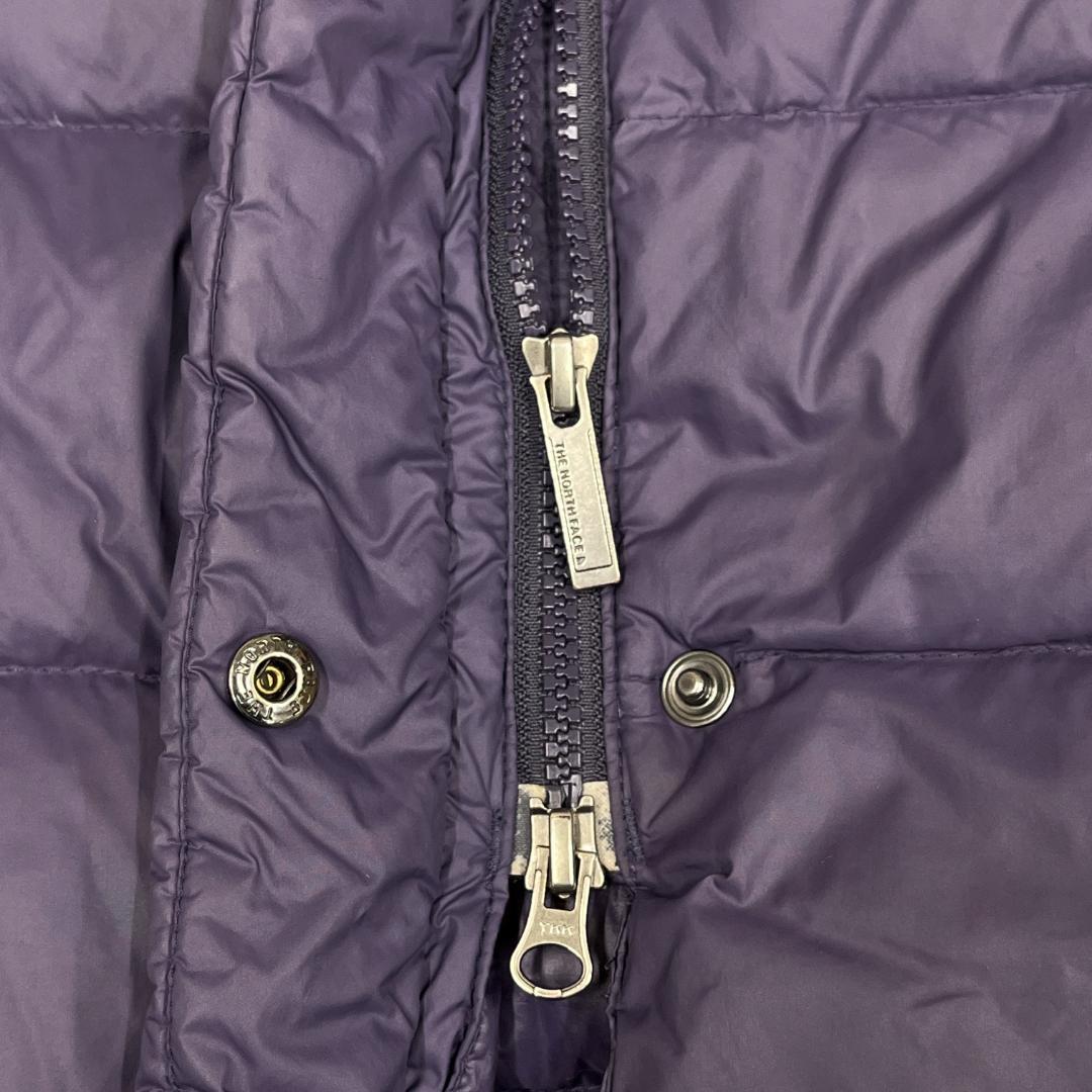 《美品》ザノースフェイス ロングダウン 600フィル パープル レディース L