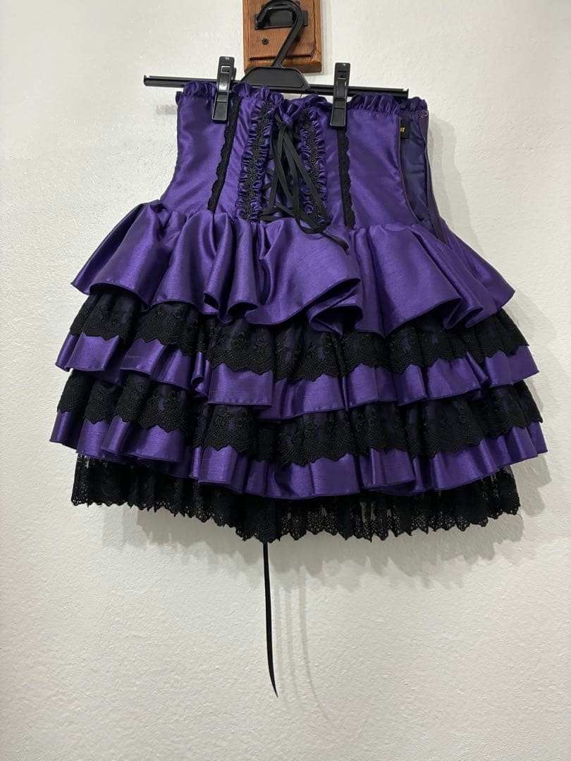 アトリエピエロ ミニコルセットスカート パープル