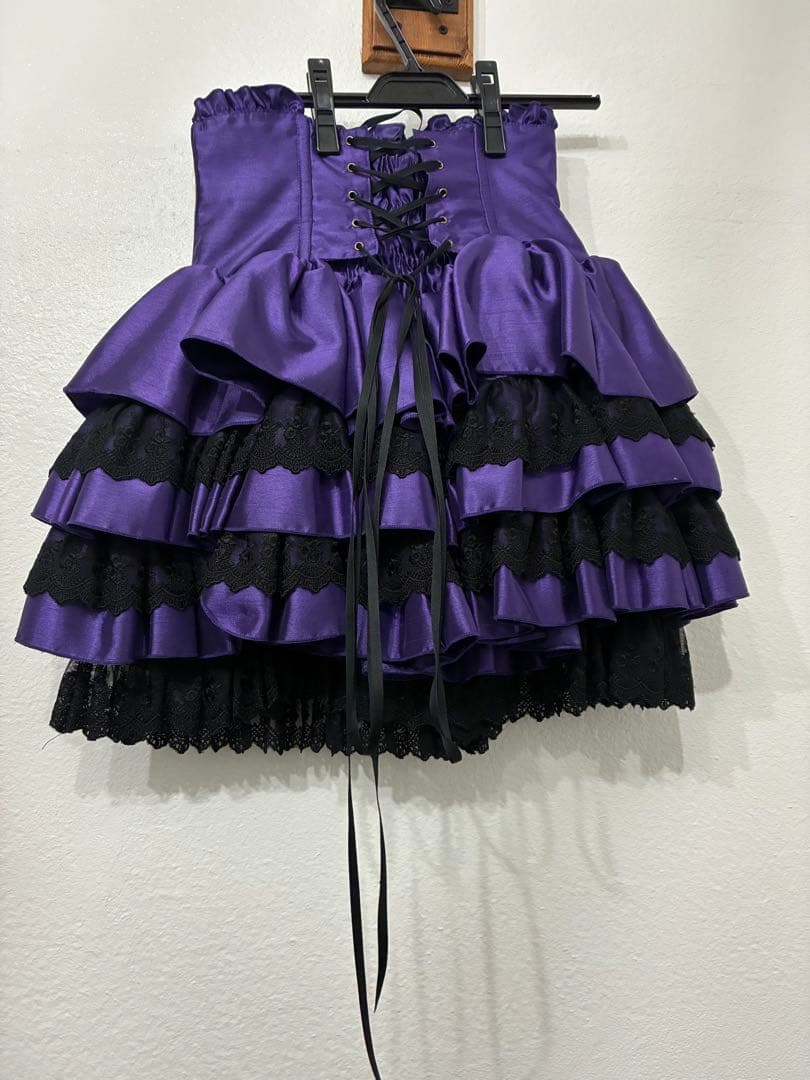 アトリエピエロ ミニコルセットスカート パープル