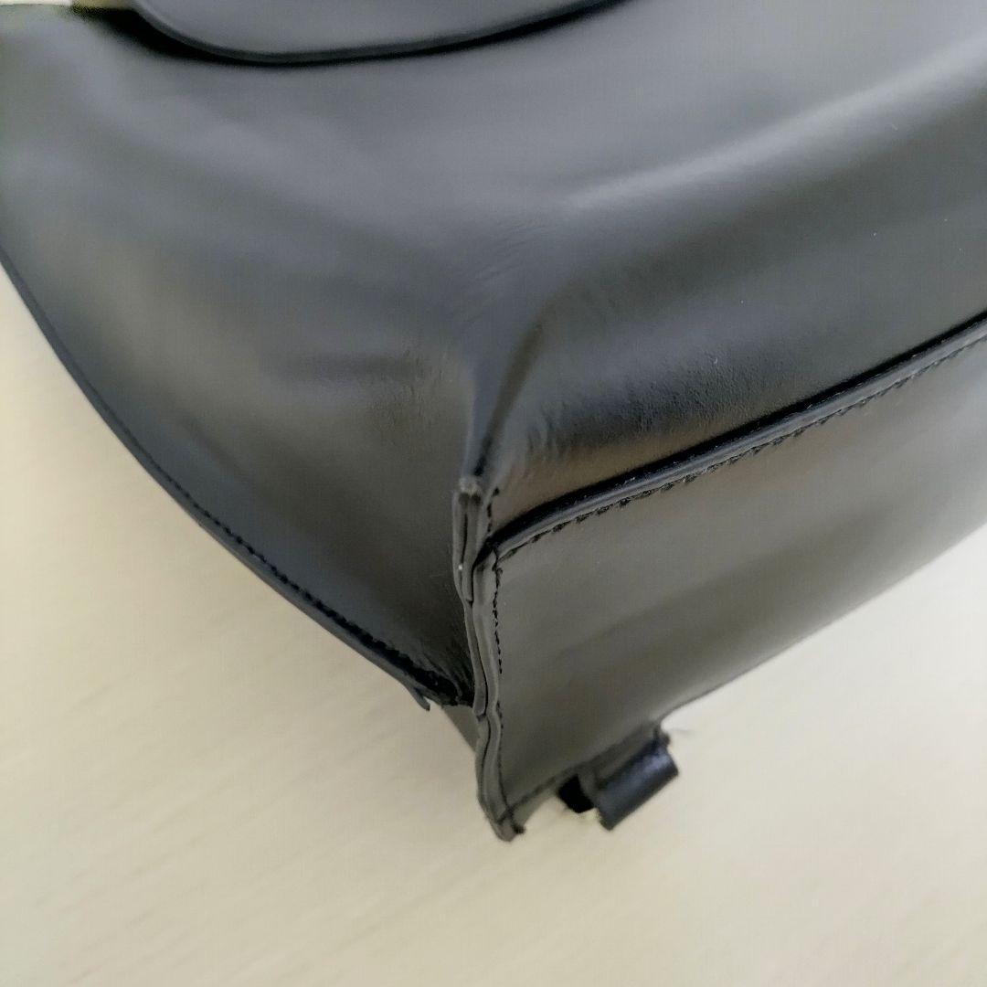 ヤーキ YAHKI レザー リュック バックパック ブラック A4収納可 美品