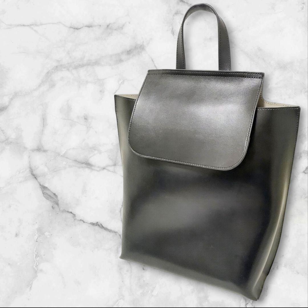 ヤーキ YAHKI レザー リュック バックパック ブラック A4収納可 美品