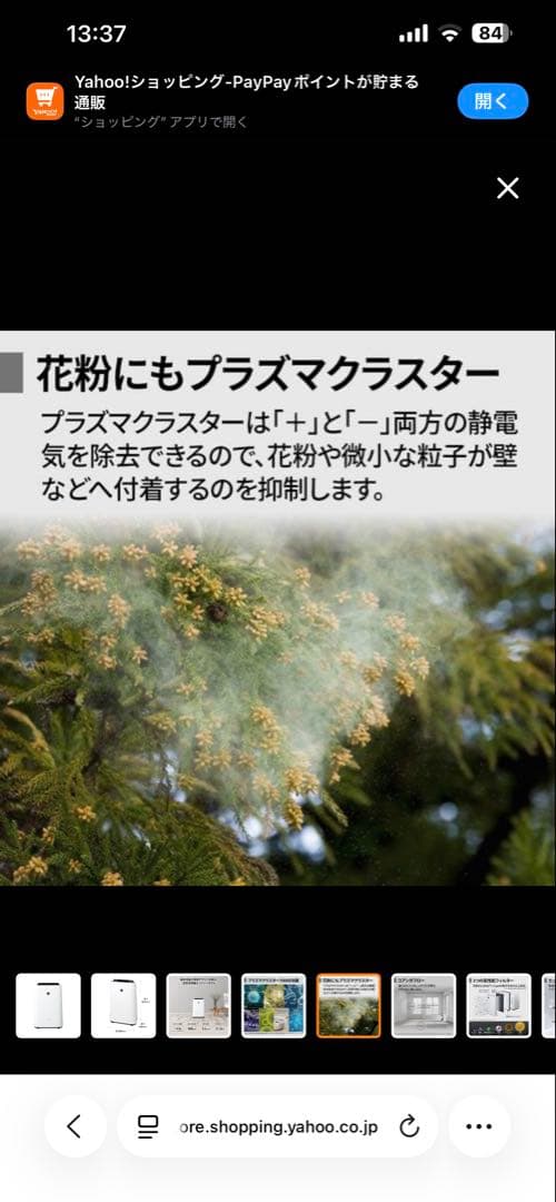 新品未使用　SHARP KC-U500Y-W 加湿空気清浄機