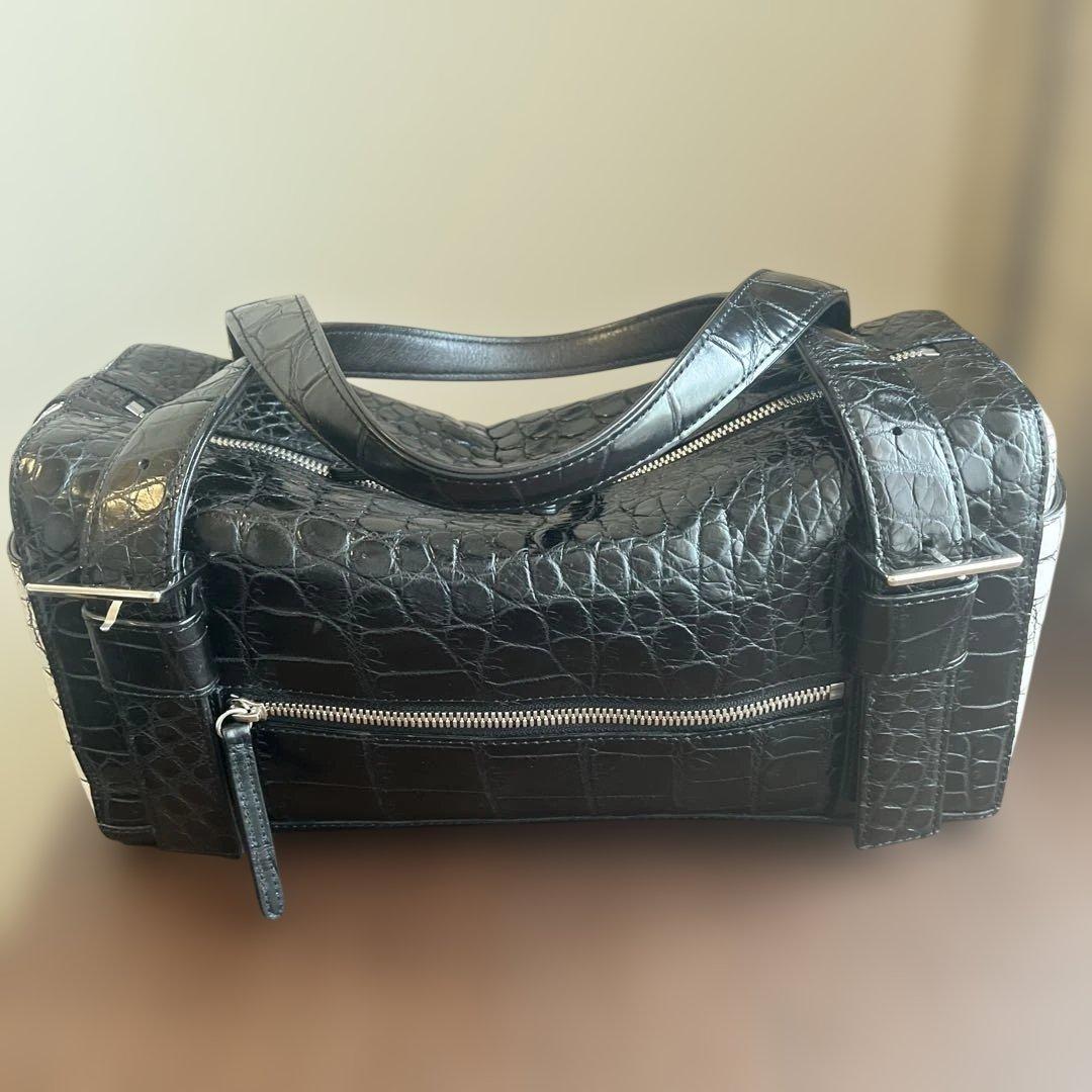 美品　BEAUGRAND ボーグラン クロコ　ボストンバッグ