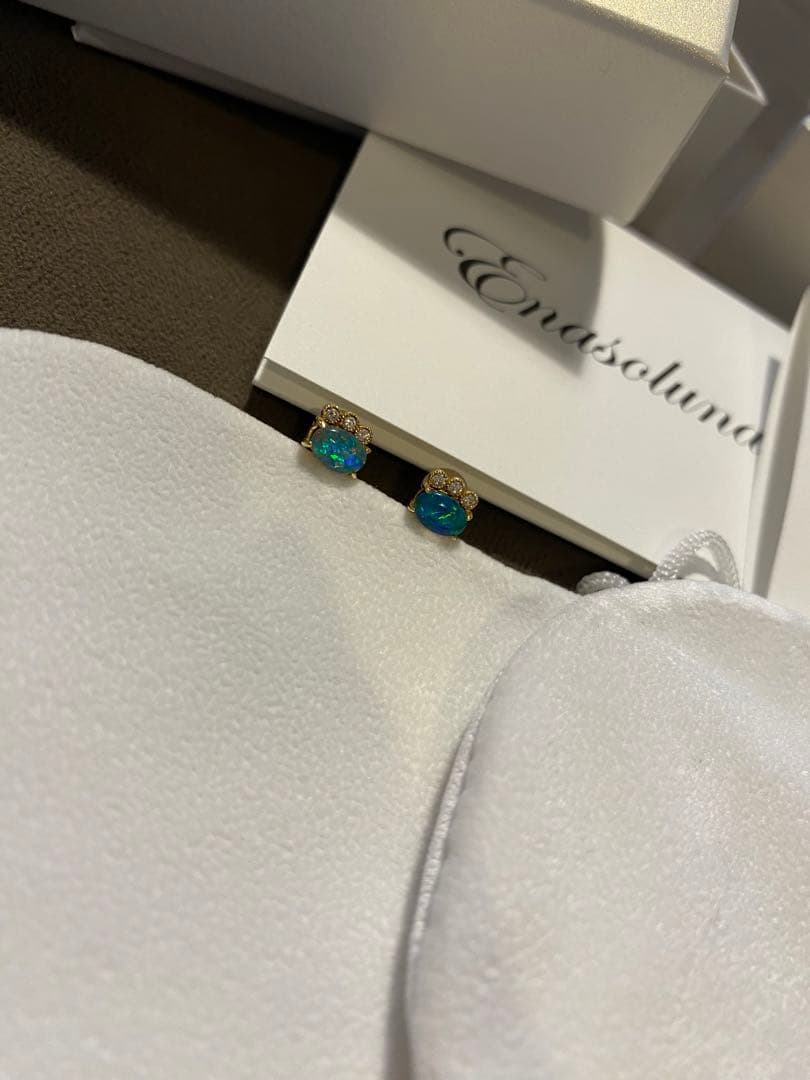 RIOさま専用　Enasoluna 一粒ストーン　ピアス　2つセット