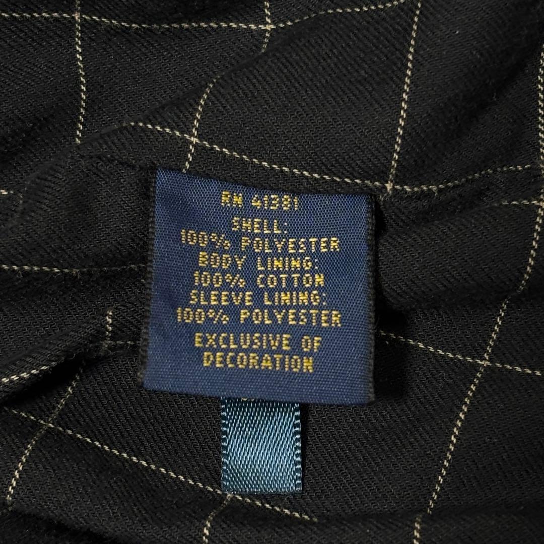 あおちゃん！ポロラルフローレン スイングトップ 黒 XL相当 裏チェック