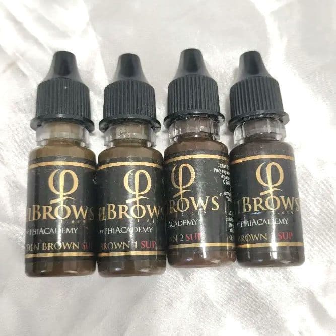 眉アートメイク色素 フィブロウ　Phibrows ブラウン4色　残6割