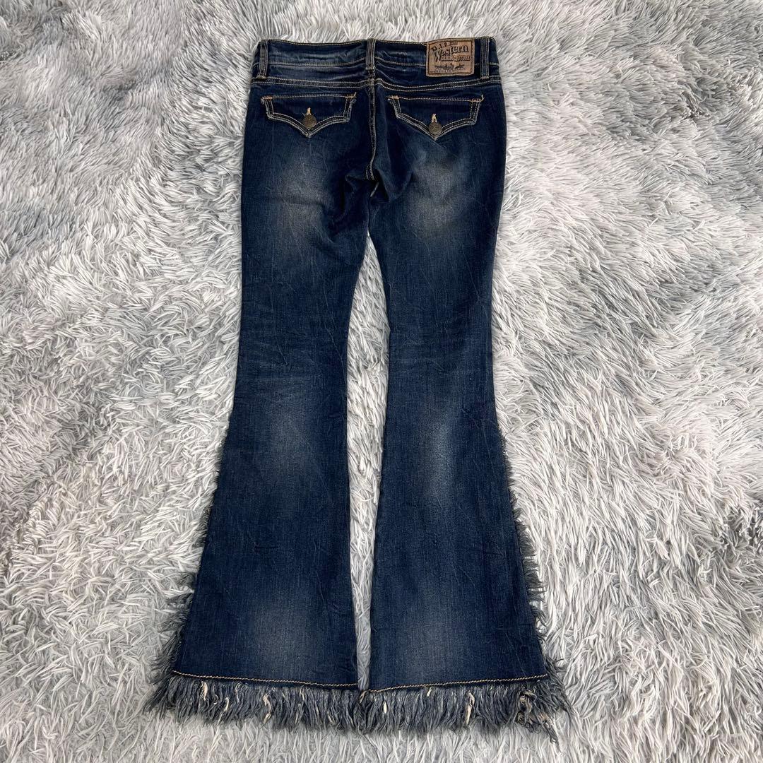 m6491【d.i.a ダイヤ】Y2K フレアデニムパンツ ストレッチ ギャル