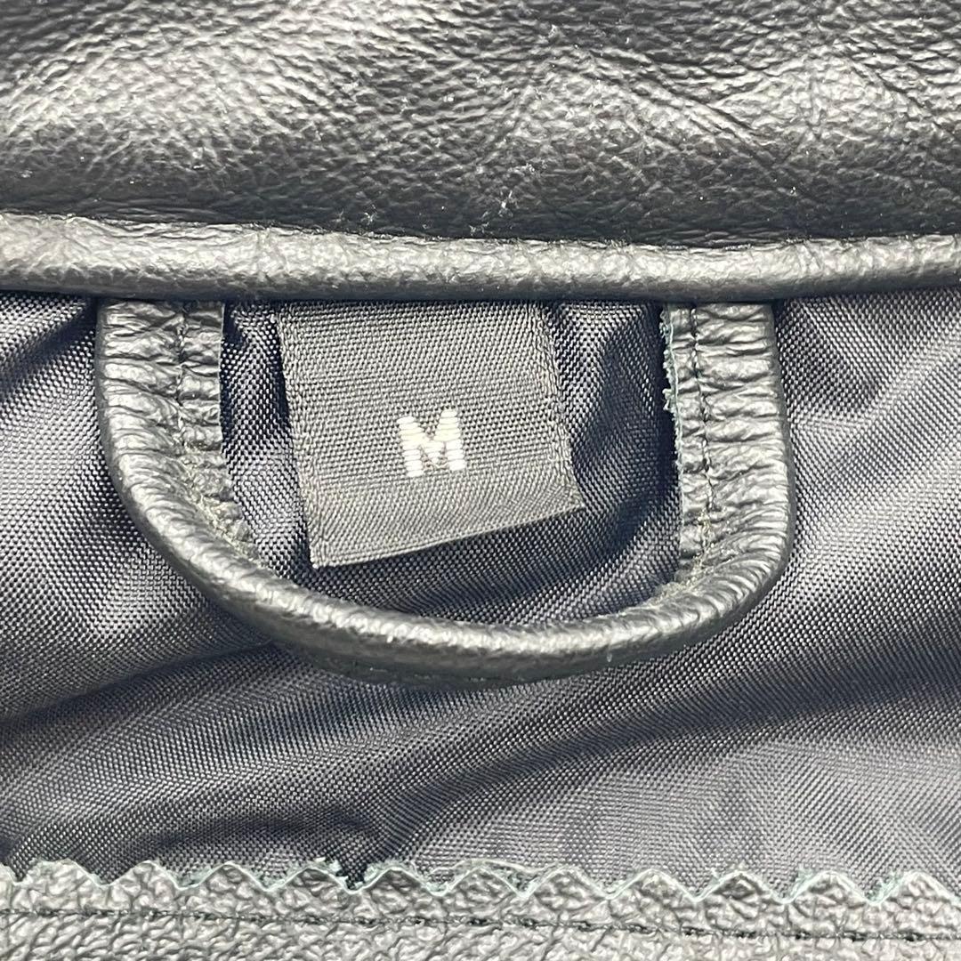 【美品】Harley-Davidson レザージャケット Mサイズ 刺繍ロゴ