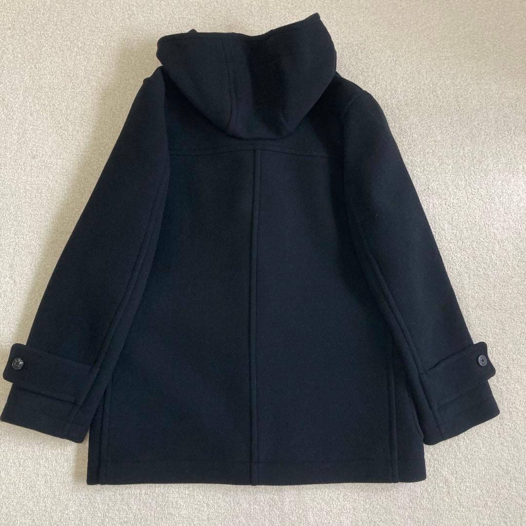 スピックアンドスパン パイルウールダッフルコート 36 ブラック