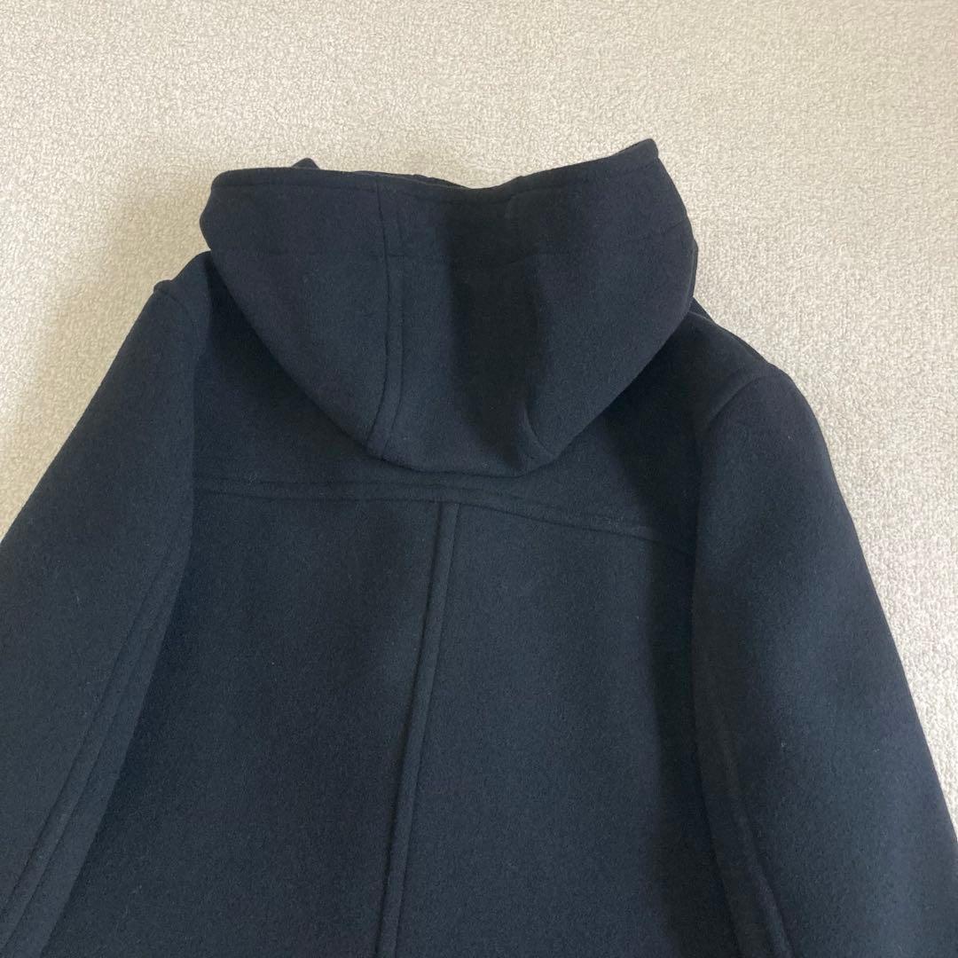 スピックアンドスパン パイルウールダッフルコート 36 ブラック