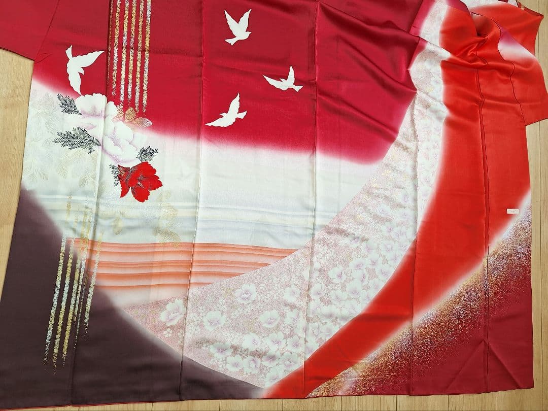 着物リメイクワンピース3681