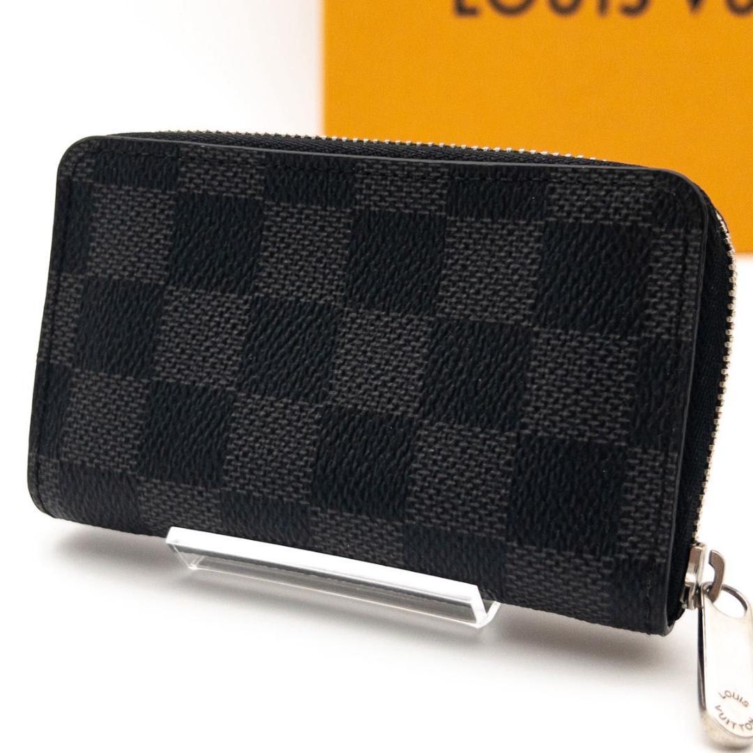 【超極美品】ルイヴィトン　ジッピーパースヴェルティカル　ダミエグラフィット