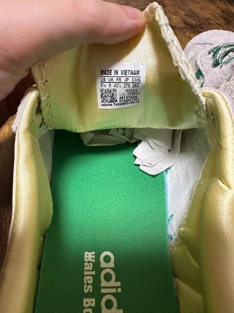 ウェールズ・ボナー サンバ セイル/グリーンgy4344（JP27.5cm）