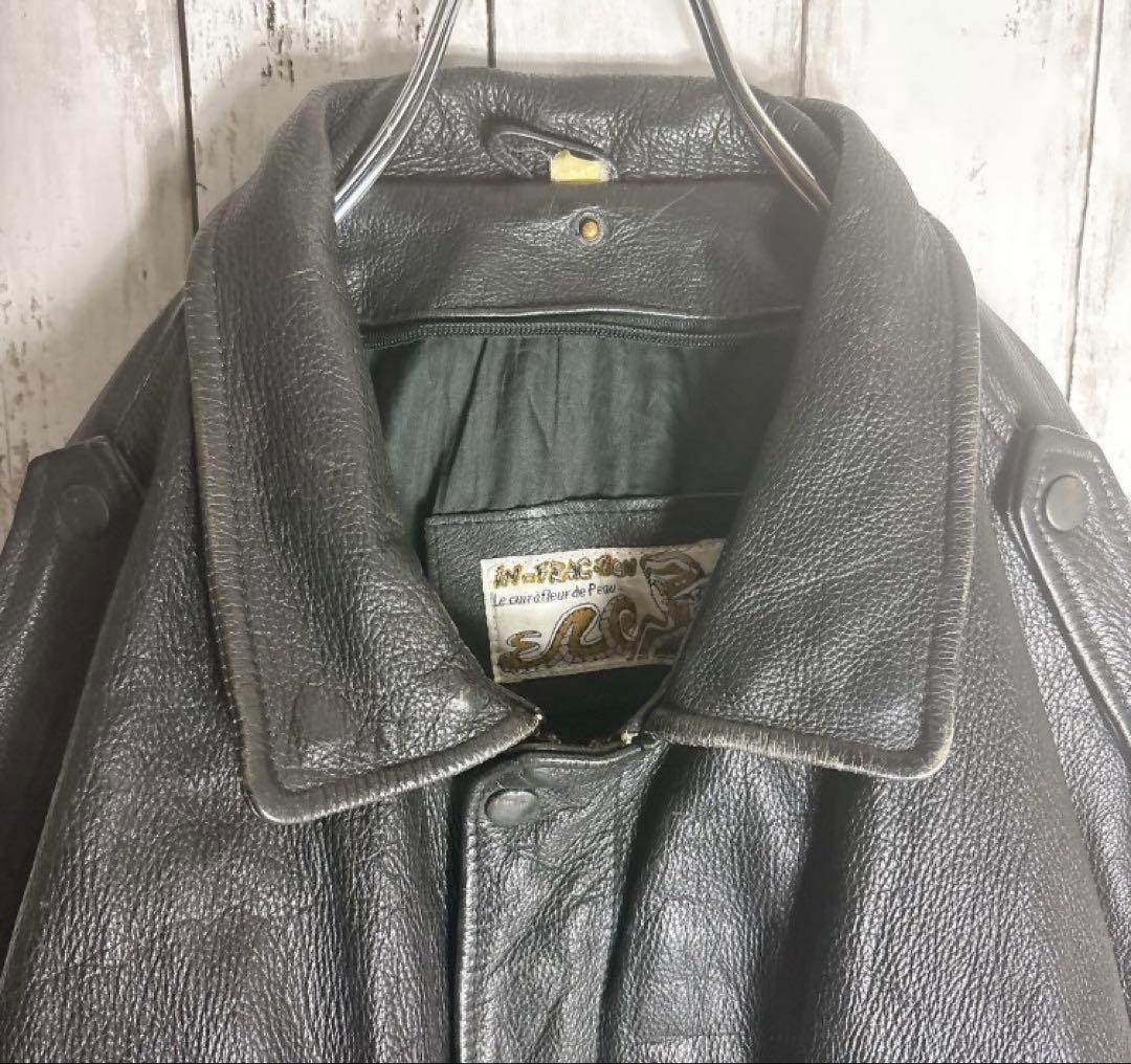 A-2 フライト ジャケット　リアルレザー（牛革）XXL ブラック