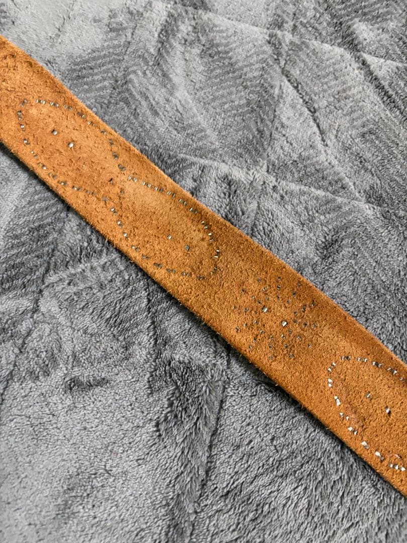 Y2K ローズボール購入　黒✖️スティングレイ　レザースタッズベルト　HTC