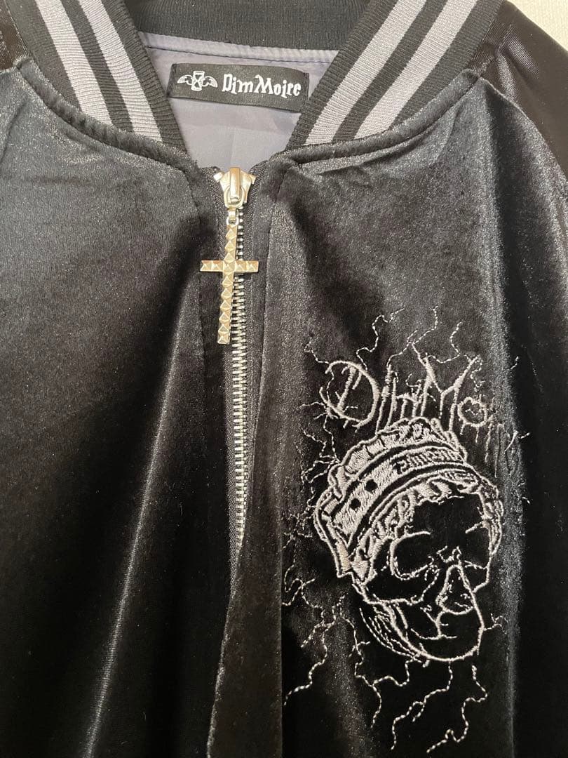 【最終値下げ】DimMoireディムモアールMessyBonesベロアスカジャン