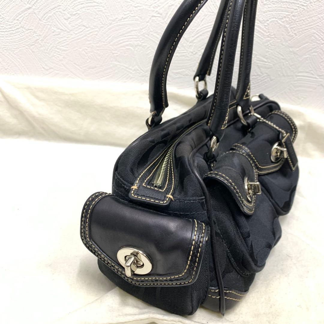 COACH　コーチ レガシー ミニボストンバッグ 黒 ターンロック 6231