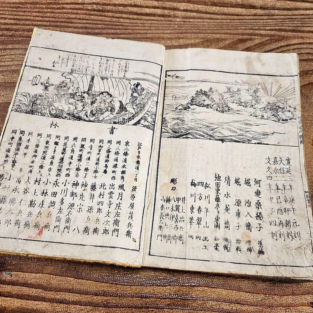 n9384 古い和本 永代節用無盡藏 巻の下のみ 江戸文久4年 絵入漢字 古書