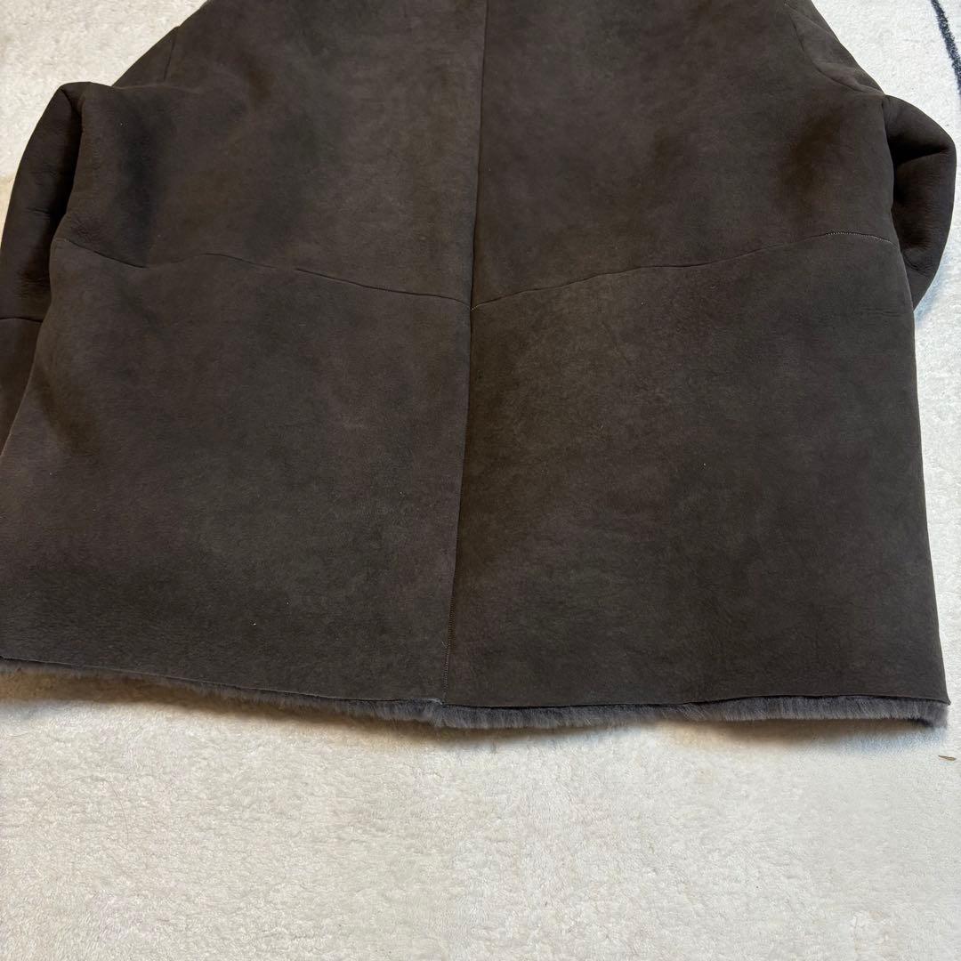 【最終値下げ　新品未使用】ssstein☆ムートンジャケット☆M☆グレーカーキ