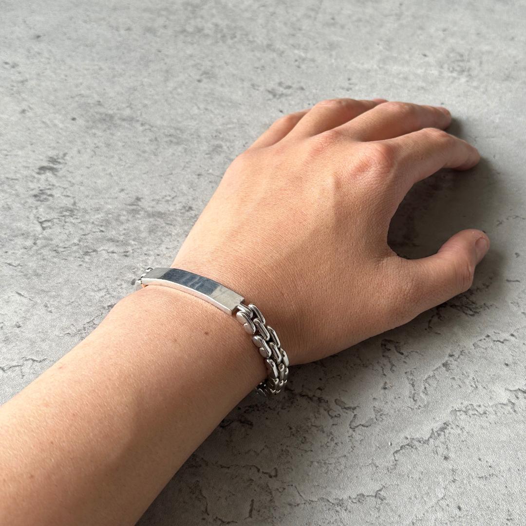 メキシコ製 ヴィンテージ TAXCO プレート ブレスレット シルバー925