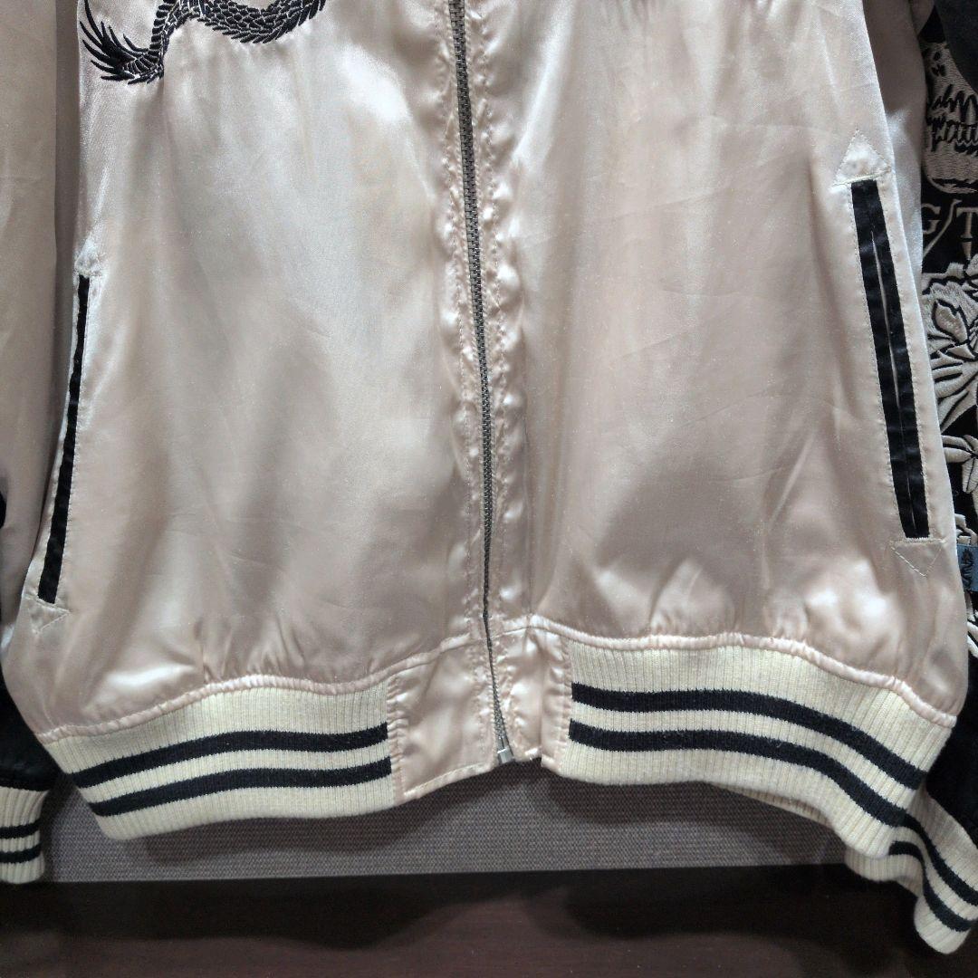 ドッグタウン✨スカジャン ブラックドラゴン 黒龍 L 刺繍 DOG TOWN