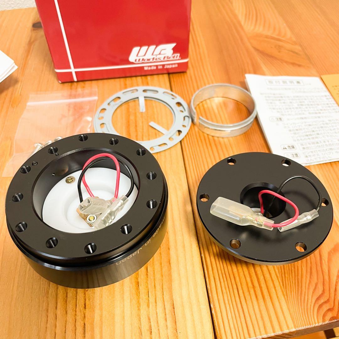 【美品】 ワークスベル ラフィックス2 ステアリング ボス ブラック