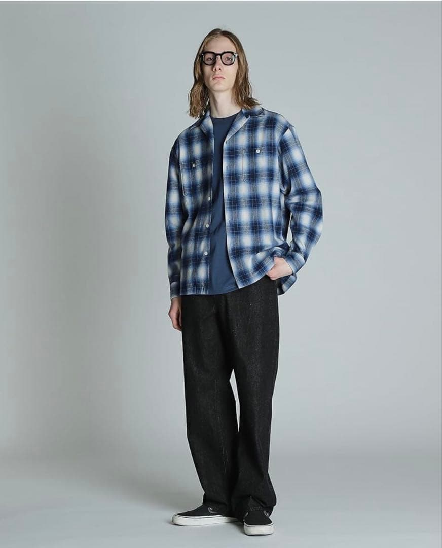 Schott/OMBRE CHECK フランネルシャツ　M